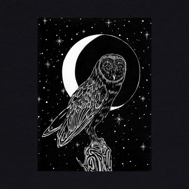 An Owl Made of Midnight by ECMazur